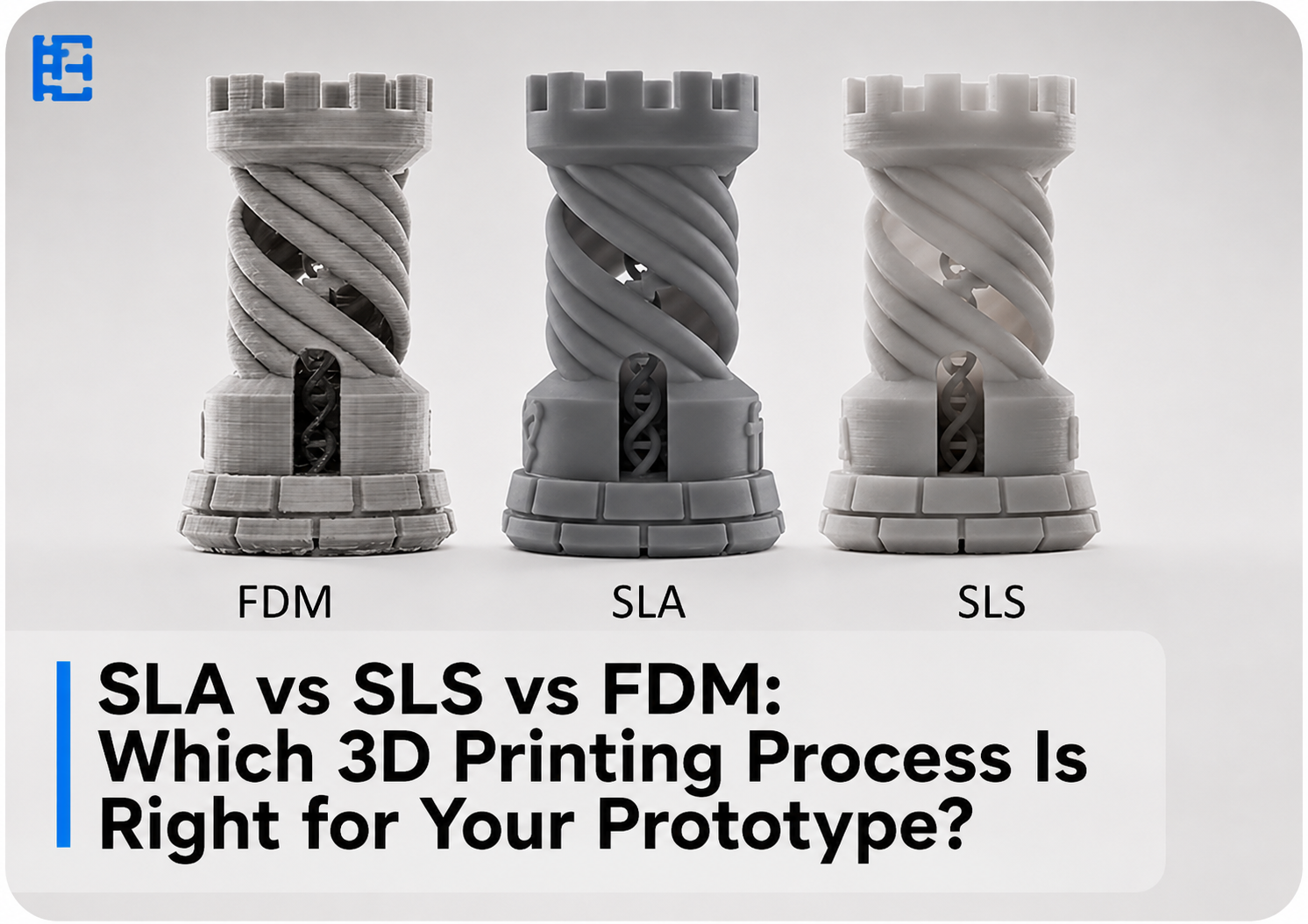SLA vs SLS vs FDM 3d Printing
