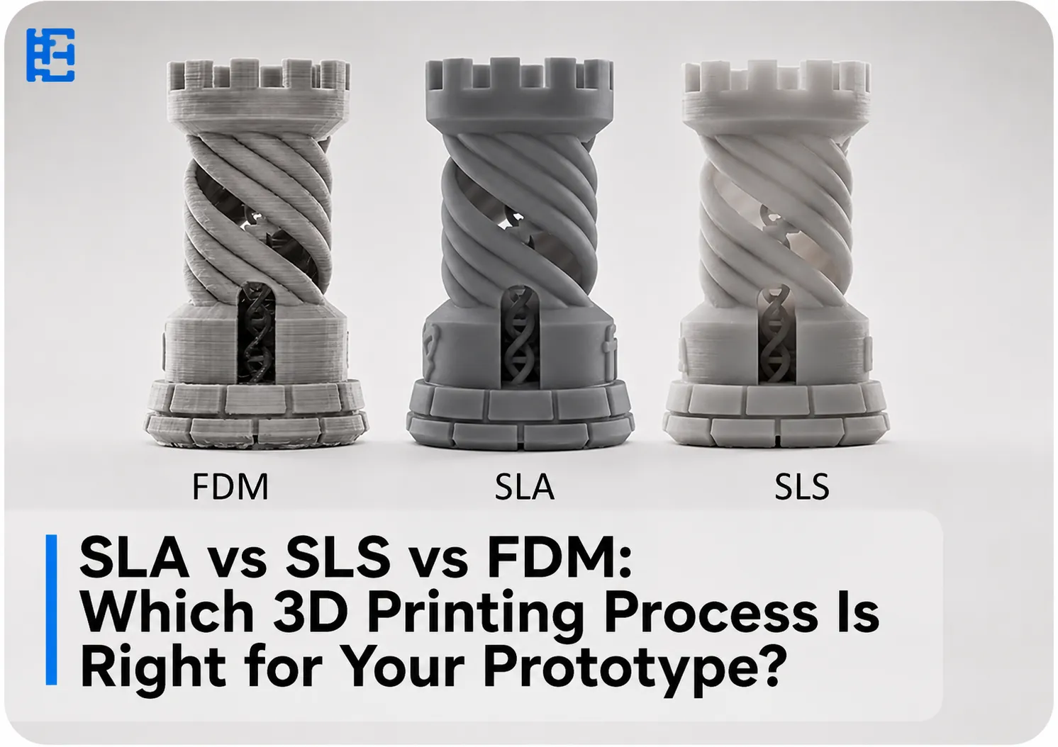 SLA vs SLS vs FDM 3d Printing