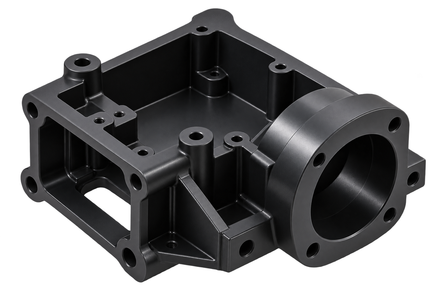 Black Mechanical Housing Render