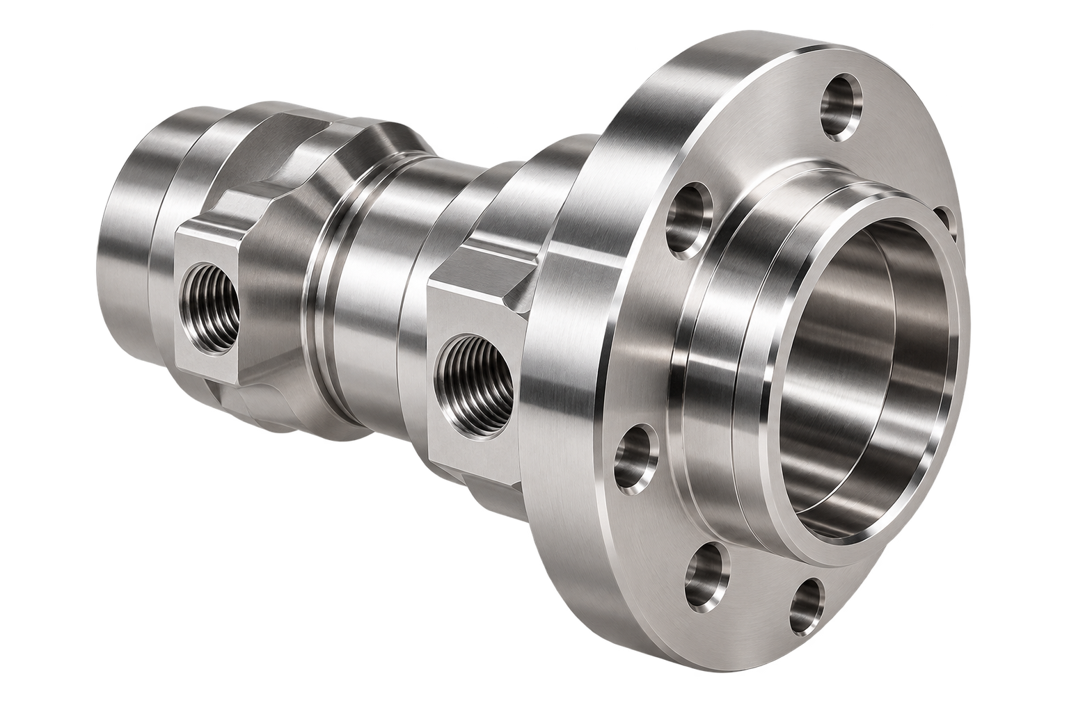 Precision Machined Stainless Steel Flange Adapter