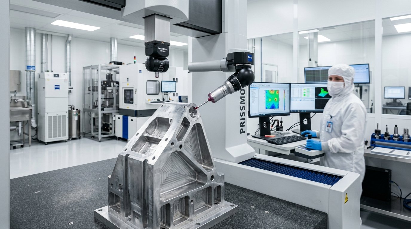 Aluminum CNC machining for aerospace structural parts and CMM inspection