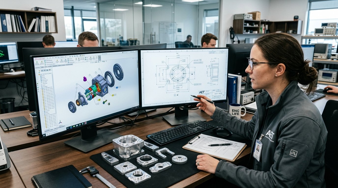 CNC machining RFQ checklist and 3D CAD drawing review for aluminum parts