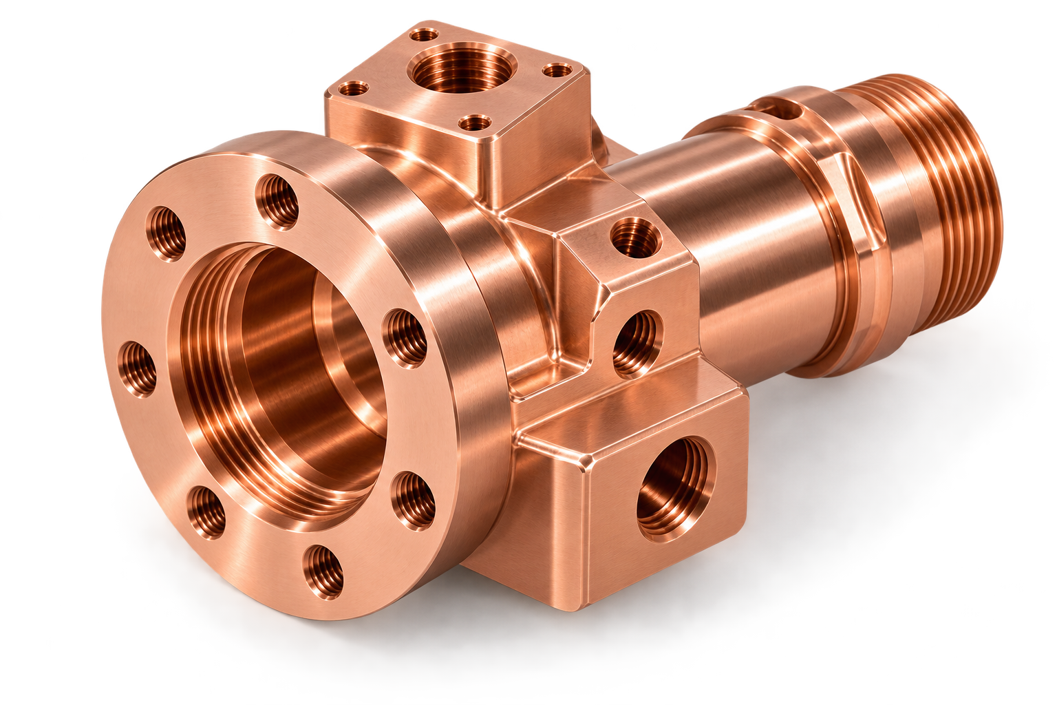 copper cnc machined part