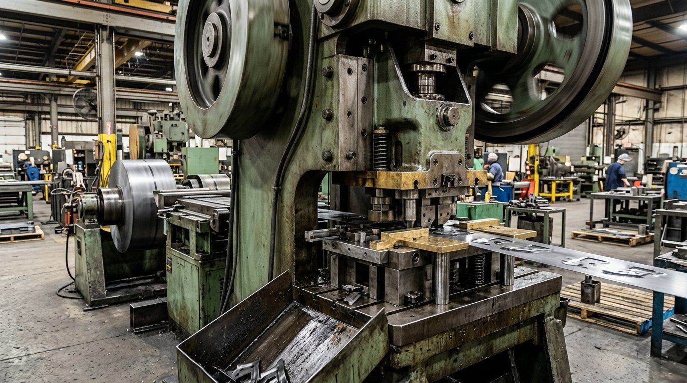 Metal stamping processes dies and stamping press materials